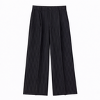 Women's High-Waist Trousers Pleated Wide-Leg Tailored Fit