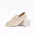 Women’s Classic Leather Loafers Comfortable Slip-On Flat Shoes