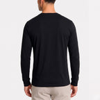 Men's Crew Neck T-Shirt Long Sleeve Regular Fit