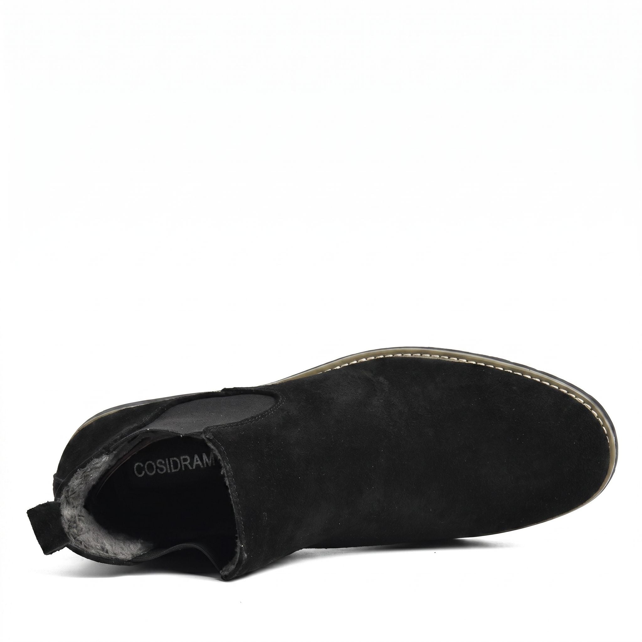 Men's Suede Chelsea Boots Elastic Side Panel