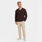 Men's Jumper V-Neck Ribbed Regular Fit