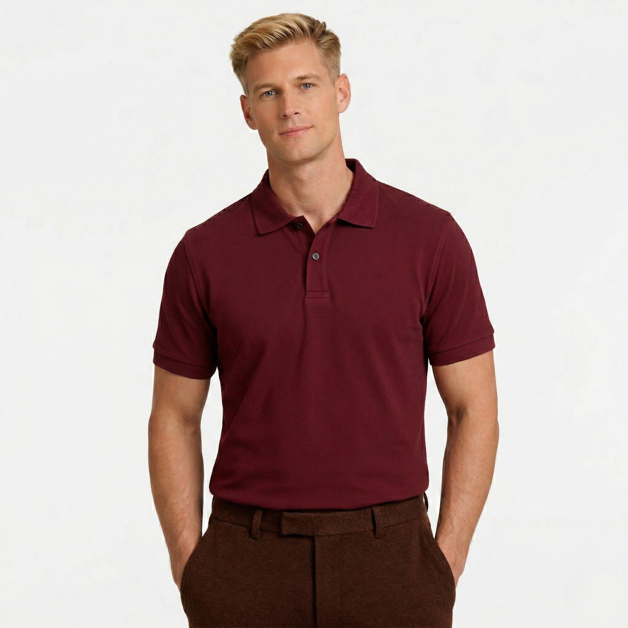 Monterelle | Men’s Breathable Polo Shirt Comfortable Cotton Daily Outfit