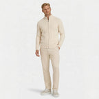 Men's Knit Jumper Cardigan Full-Zip Cable Regular Fit