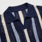 Monterelle | Men’s Knit Polo Jumper Breathable Cotton Smart Casual Outfit