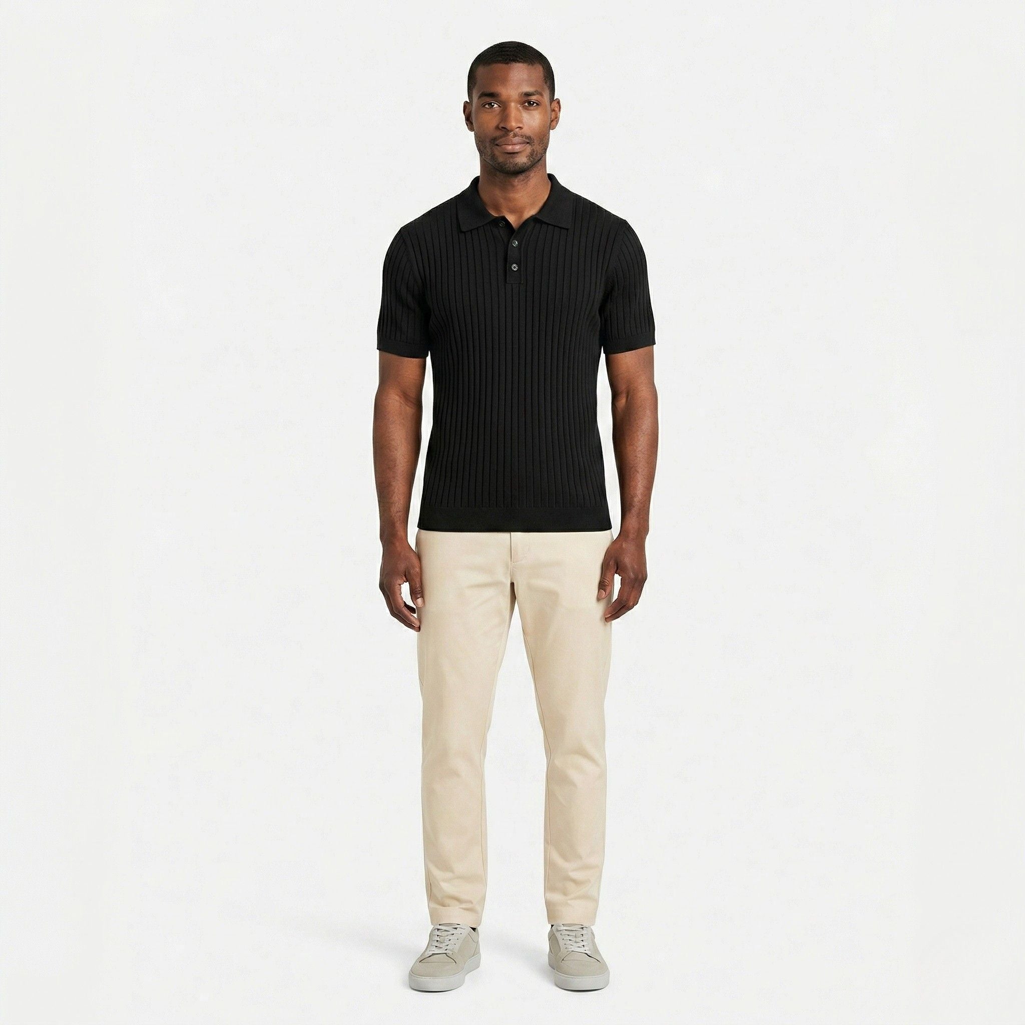 Monterelle | Men’s Cotton Knit Polo Shirt Soft Comfortable Daily Wear