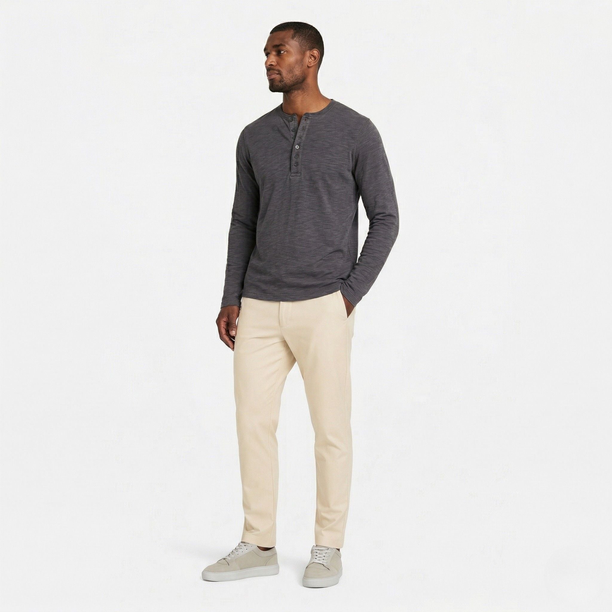 Monterelle | Men’s Long Sleeve Cotton T-Shirt Classic Casual Wear
