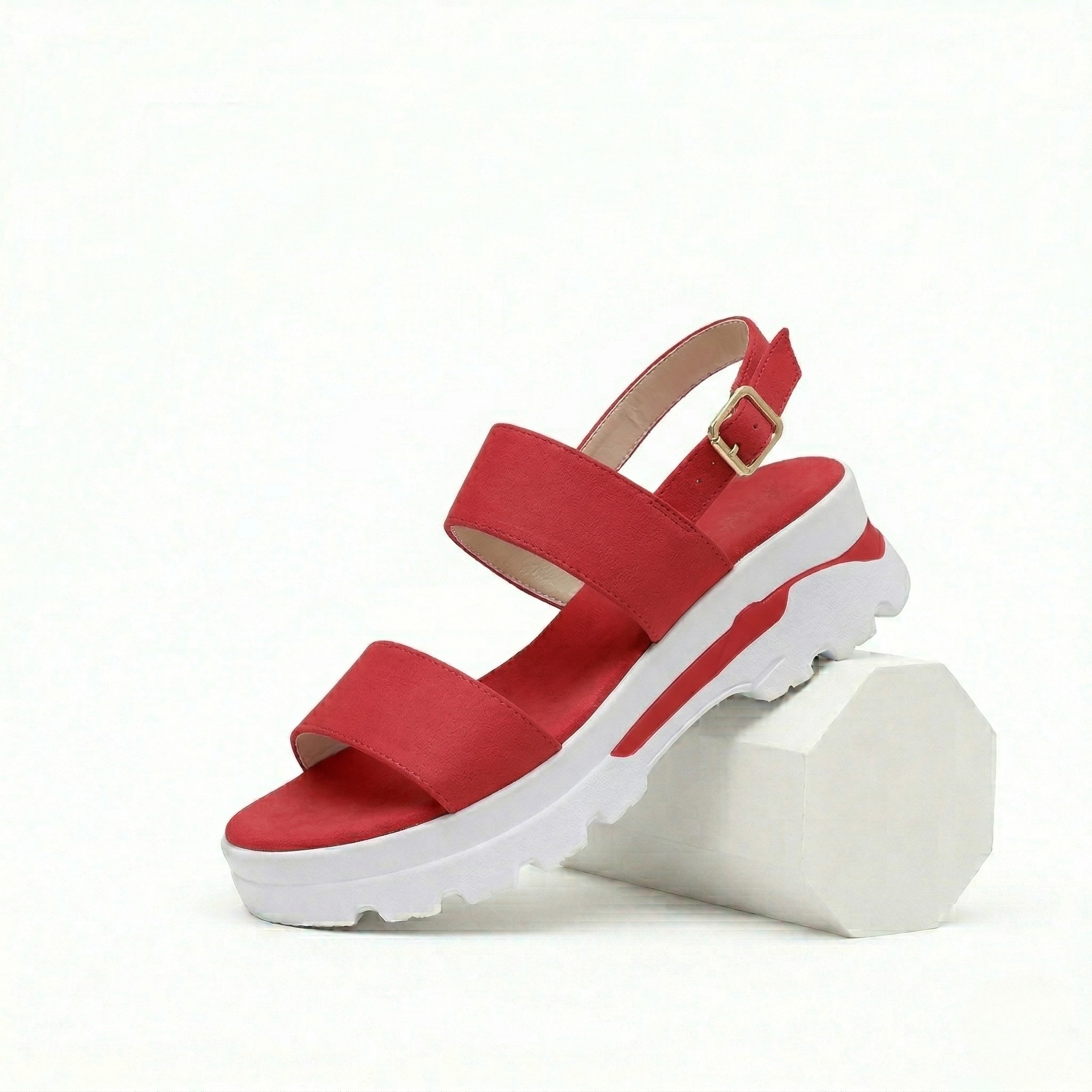 Women’s Slip On Platform Sandals Supportive Sole Daily Comfort