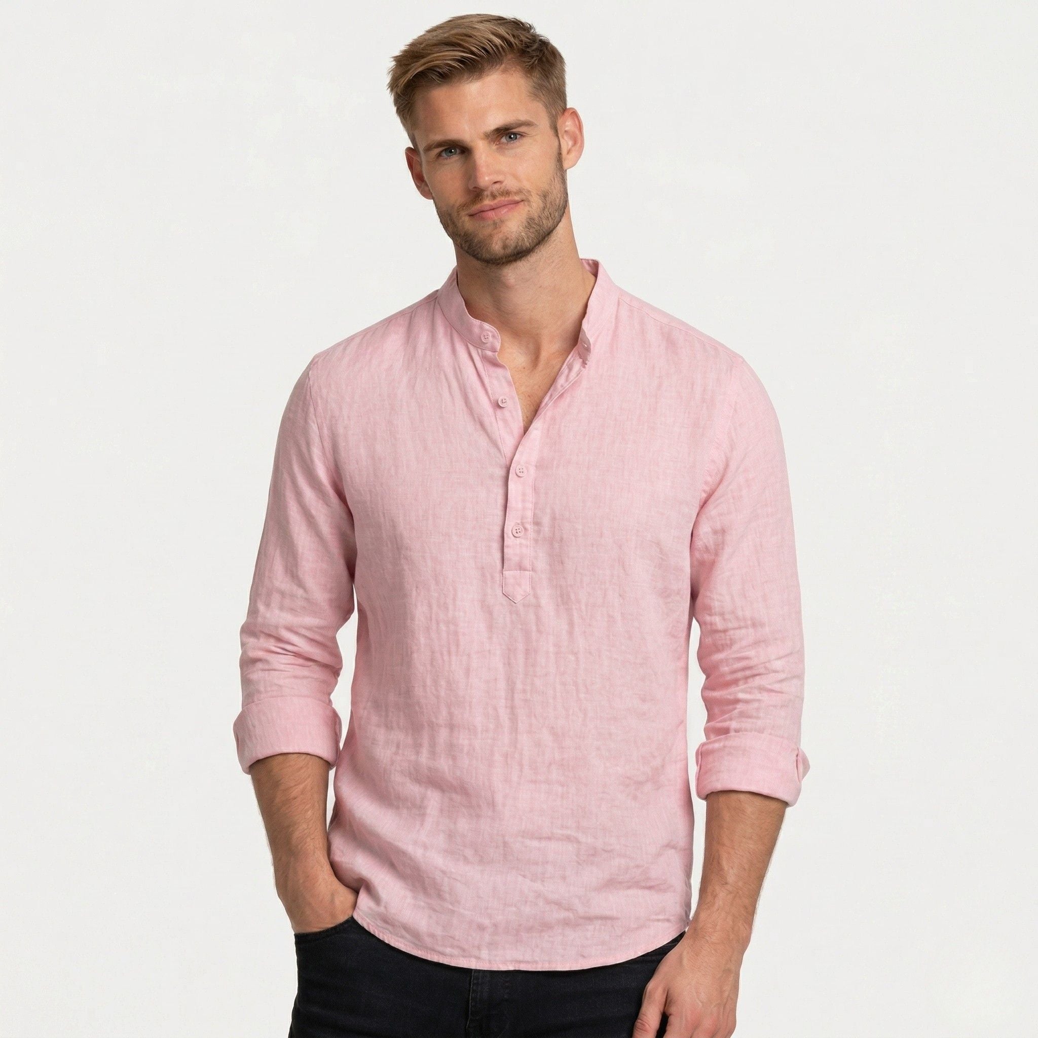 Monterelle | Men’s Oversized Long Sleeve Shirt Cotton Comfort