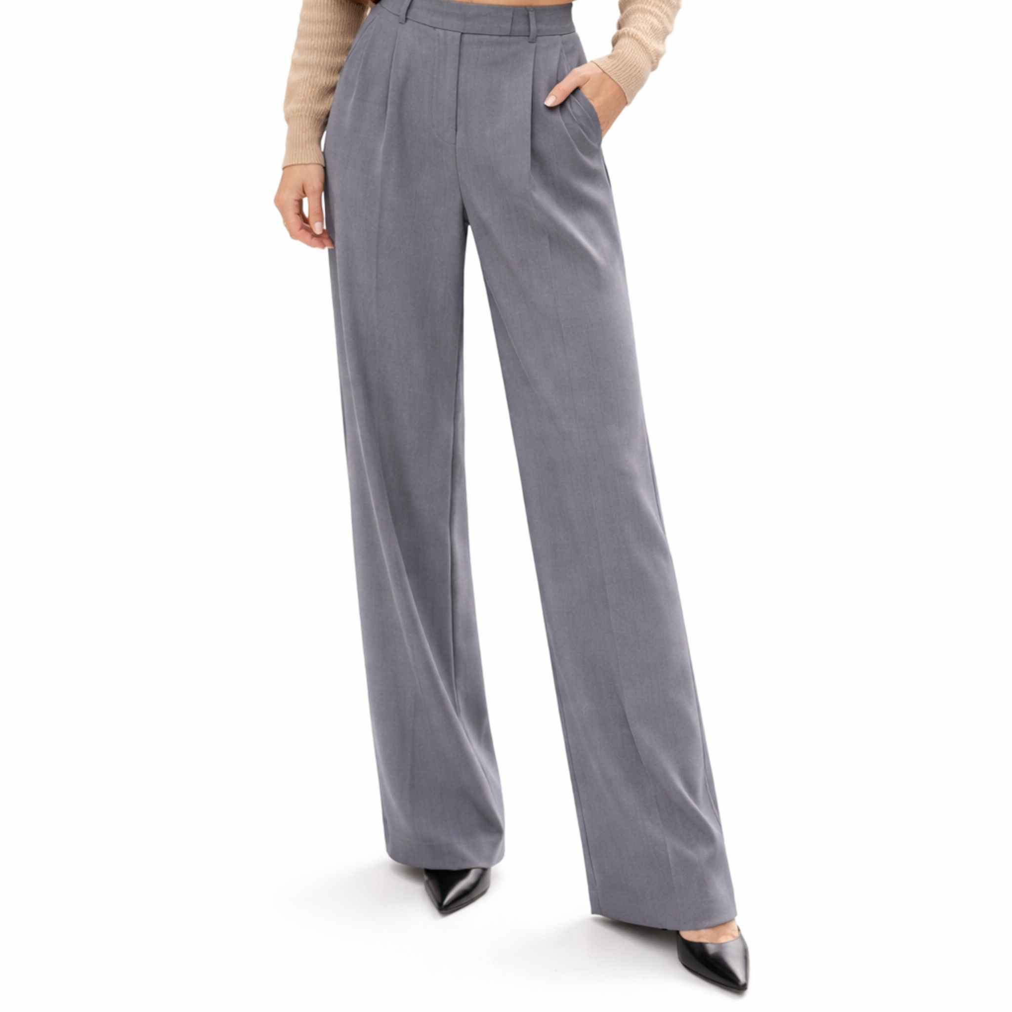 Monterelle | Women’s Tailored Straight Leg Pants Full Length