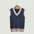Monterelle | Men's Classic Wool Sweater Vest V Neck Business Casual Knit