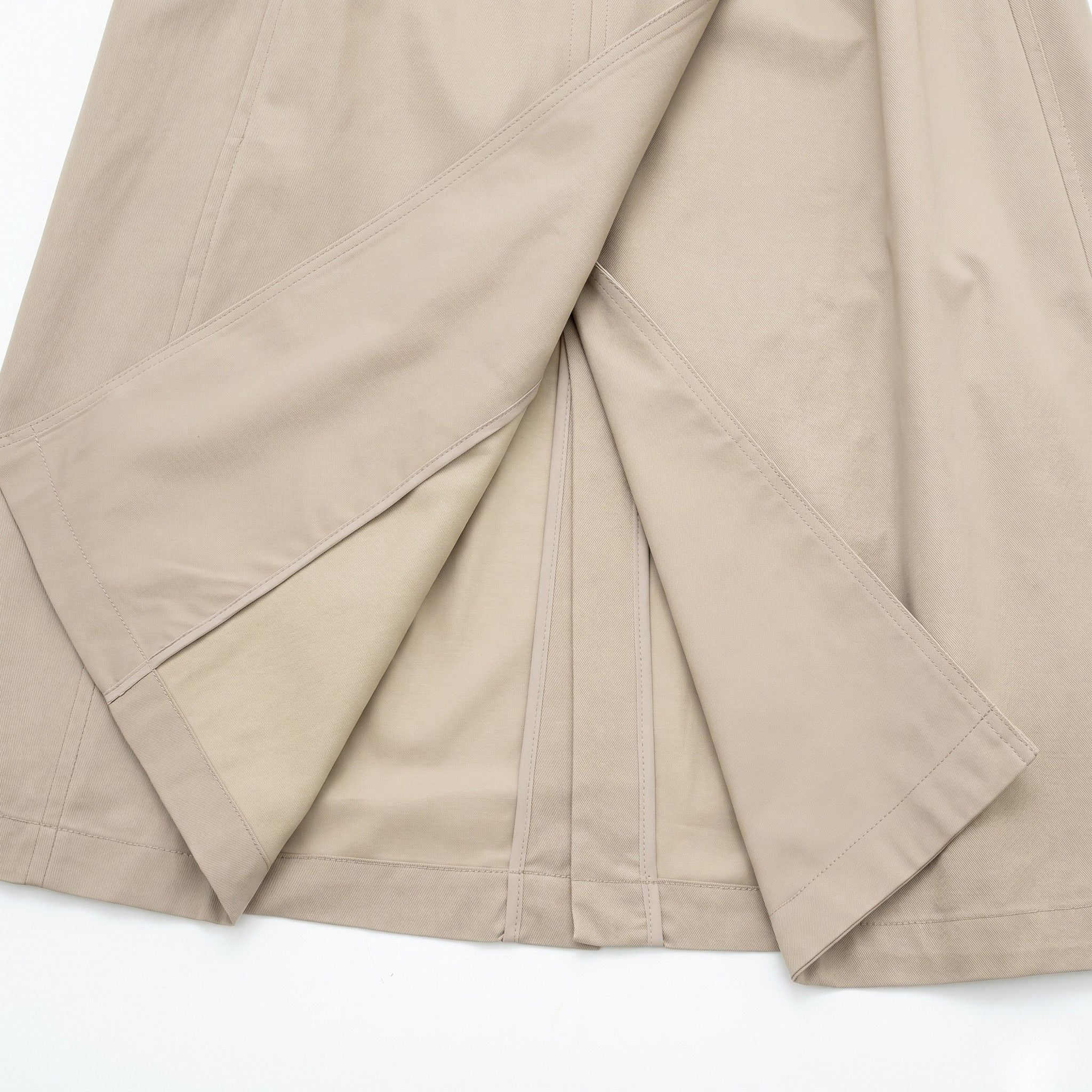 Women's Trench Coat Double-Breasted Belted Longline Relaxed Fit