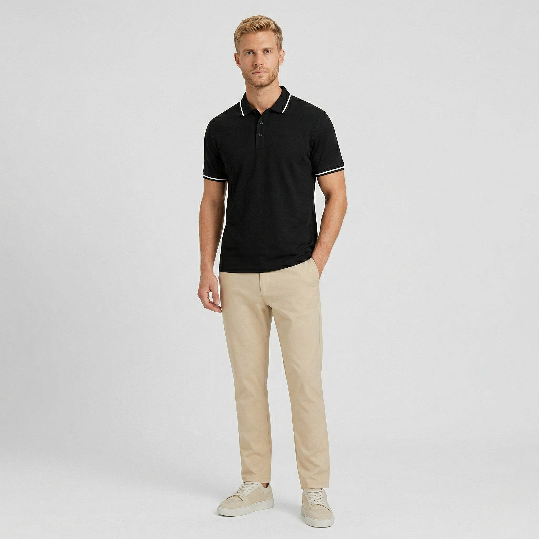 Monterelle | Men’s Cotton Polo Shirt Comfortable Daily Wear Classic Style