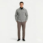 Men's Overshirt Corduroy Long Sleeve Button-Down Regular Fit