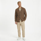 Men's Knit Cardigan Ribbed Patch Pocket Regular Fit