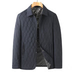 Men's Jacket Diamond Quilted Button Regular Fit