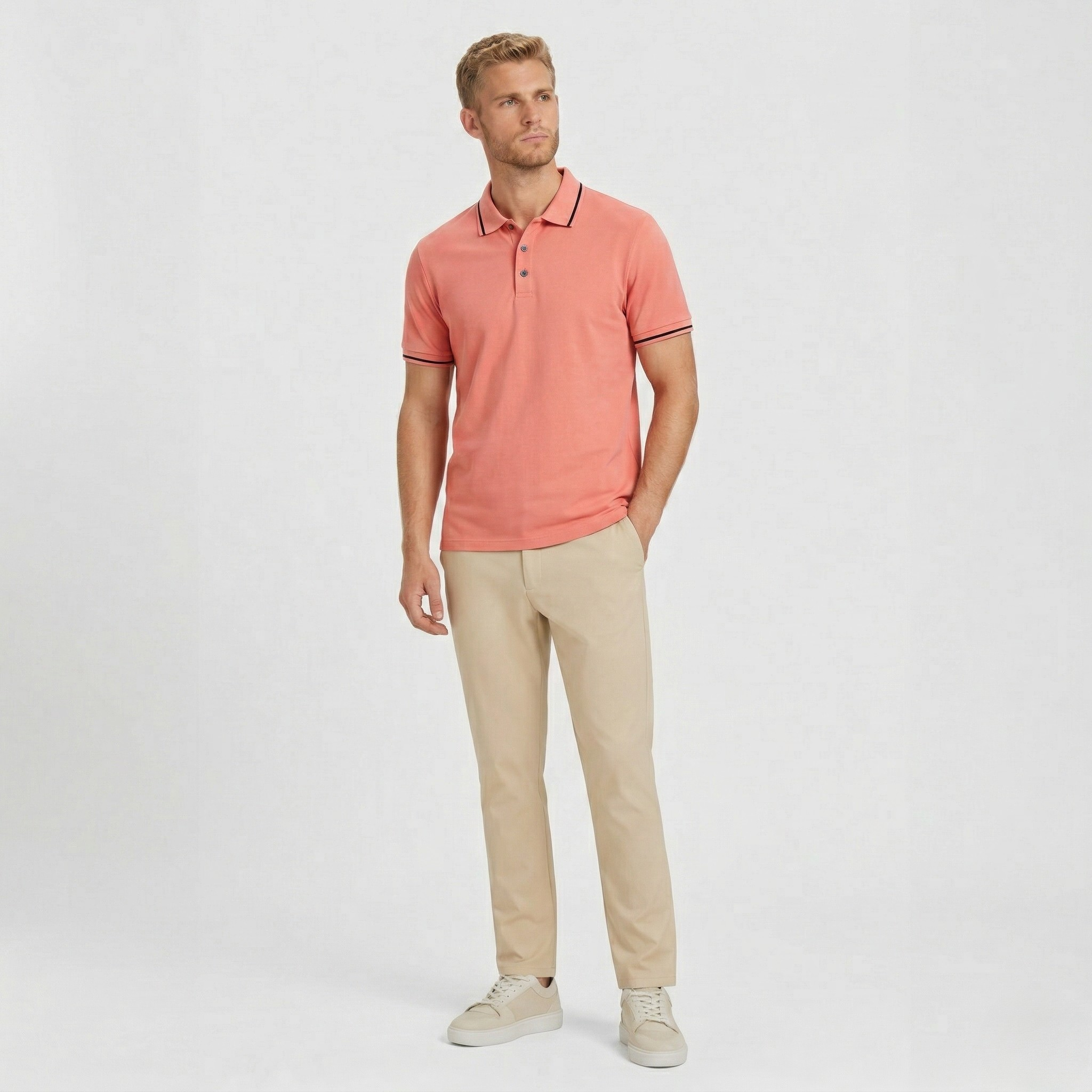 Monterelle | Men’s Cotton Polo Shirt Comfortable Daily Wear Classic Style