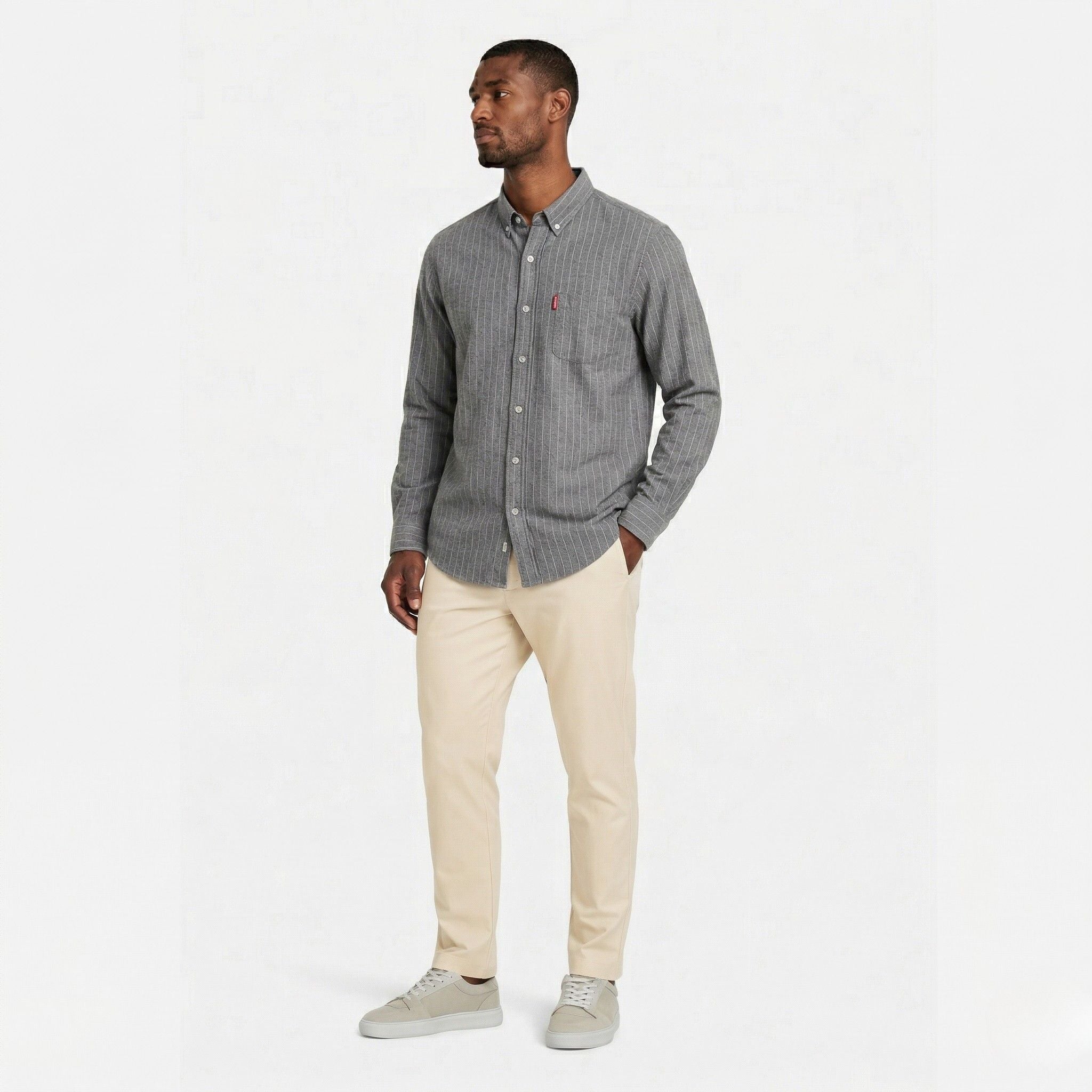 Monterelle | Men’s Plaid Shirt Cotton Lightweight Breathable Casual Fit