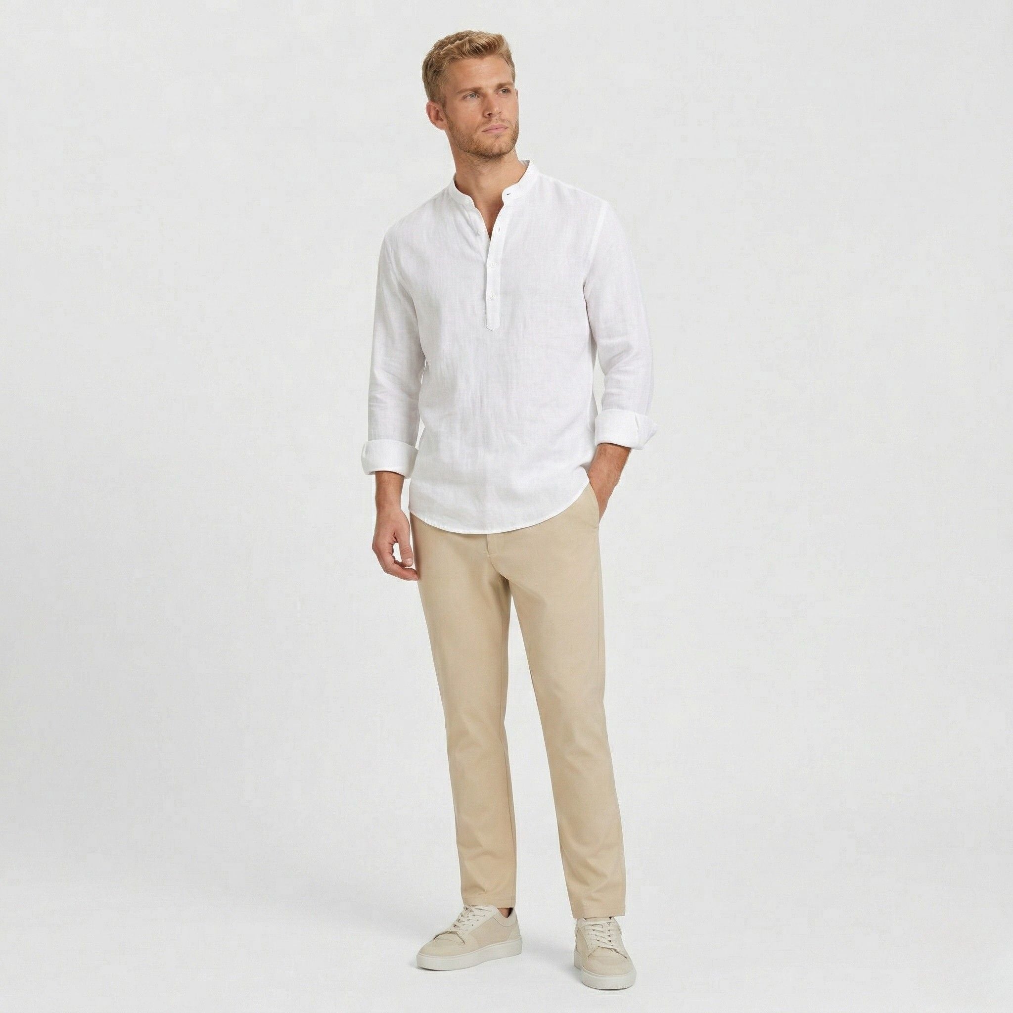 Monterelle | Men’s Oversized Long Sleeve Shirt Cotton Comfort