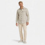 Men's Long Sleeve Overshirt Snap-Button Regular Fit