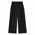 Women's High-Waist Trousers Pleated Wide-Leg Tailored Fit