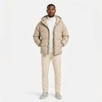 Men's Puffer Jacket Hood Zip-Up Regular Fit