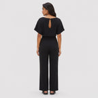 Women's Jumpsuit Tie Waist Wide Leg Relaxed Fit