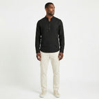 Men's Henley Shirt Long Sleeve Mandarin Collar Regular Fit