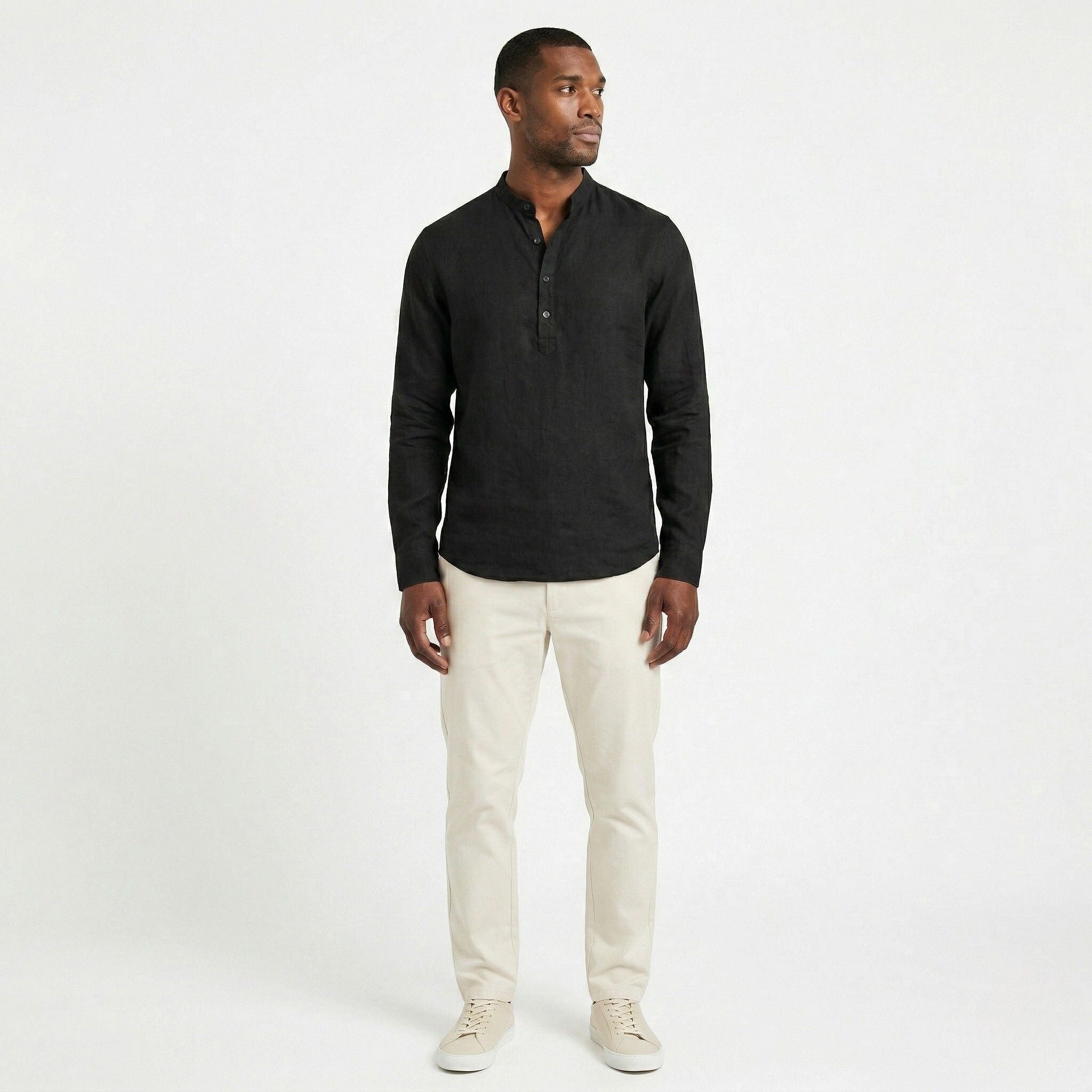 Monterelle | Men’s Oversized Long Sleeve Shirt Cotton Comfort