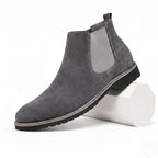 Men's Suede Chelsea Boots Elastic Side Panel