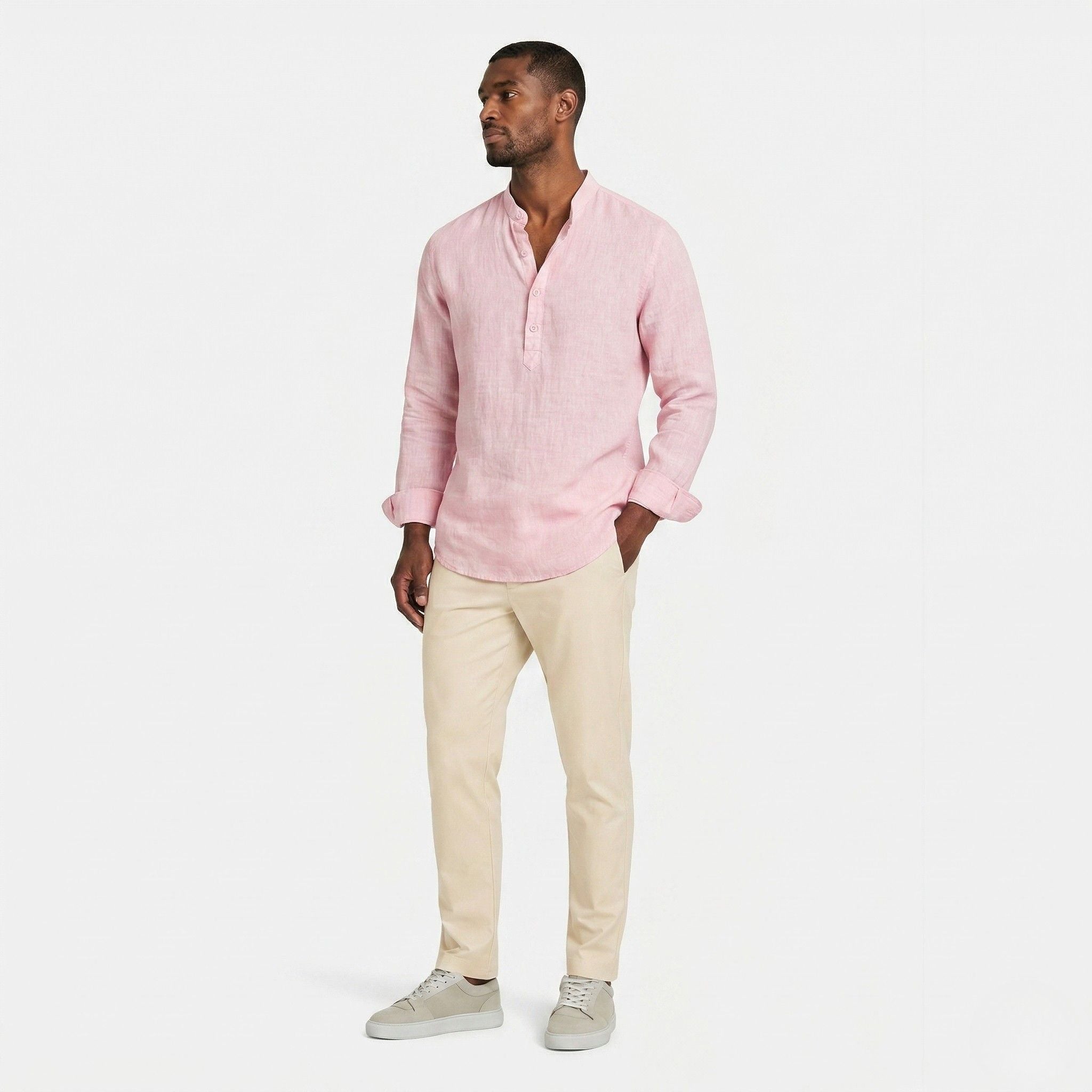 Monterelle | Men’s Oversized Long Sleeve Shirt Cotton Comfort