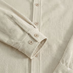 Men's Overshirt Corduroy Long Sleeve Button-Down Regular Fit