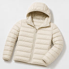 Women's Lightweight Padded Jacket Hooded Zip-Up Regular Fit