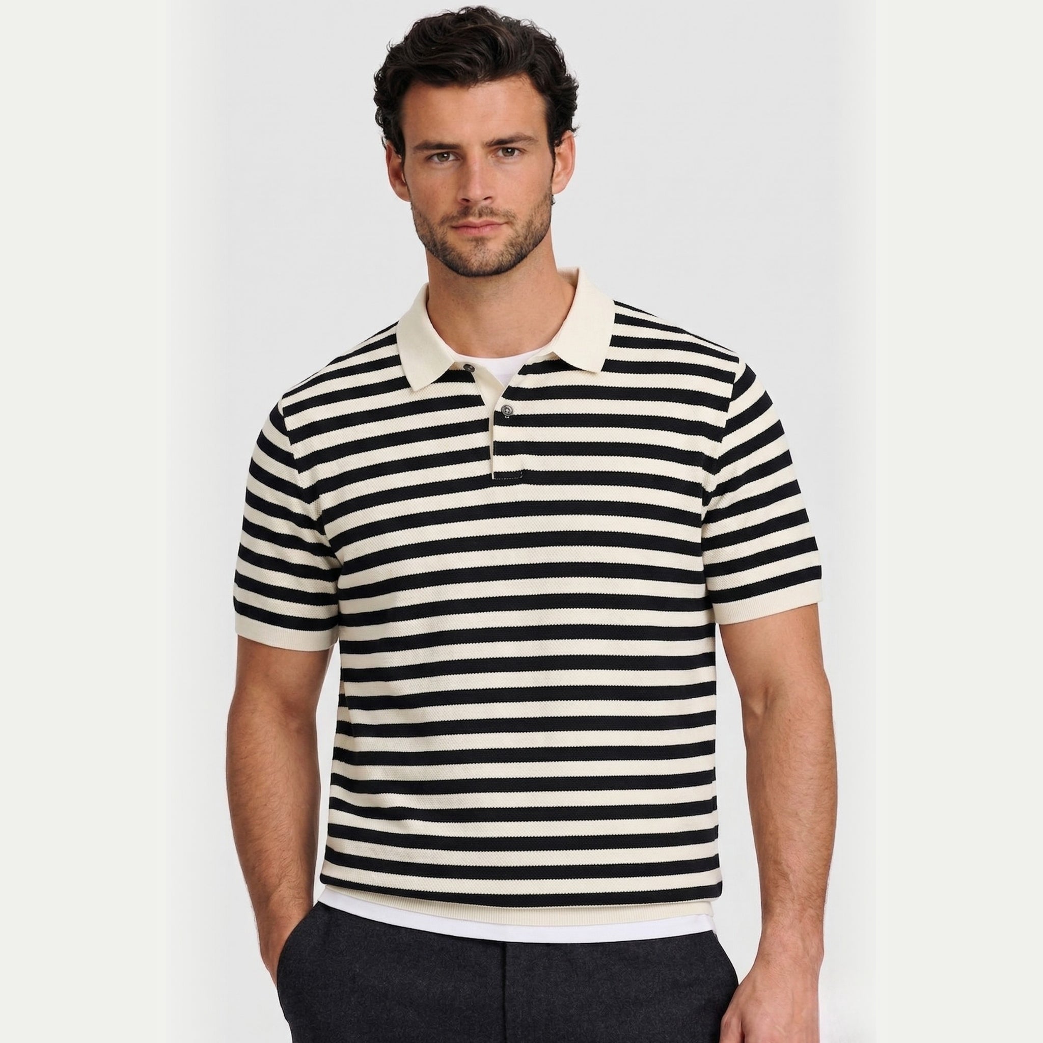 Monterelle | Men’s Classic Polo Shirt Breathable Smart Casual Outfit