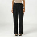 Women's High-Waist Trousers Single-Pleat Tailored Fit