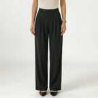 Women's High-Waist Trousers Tailored Wide-Leg Fit