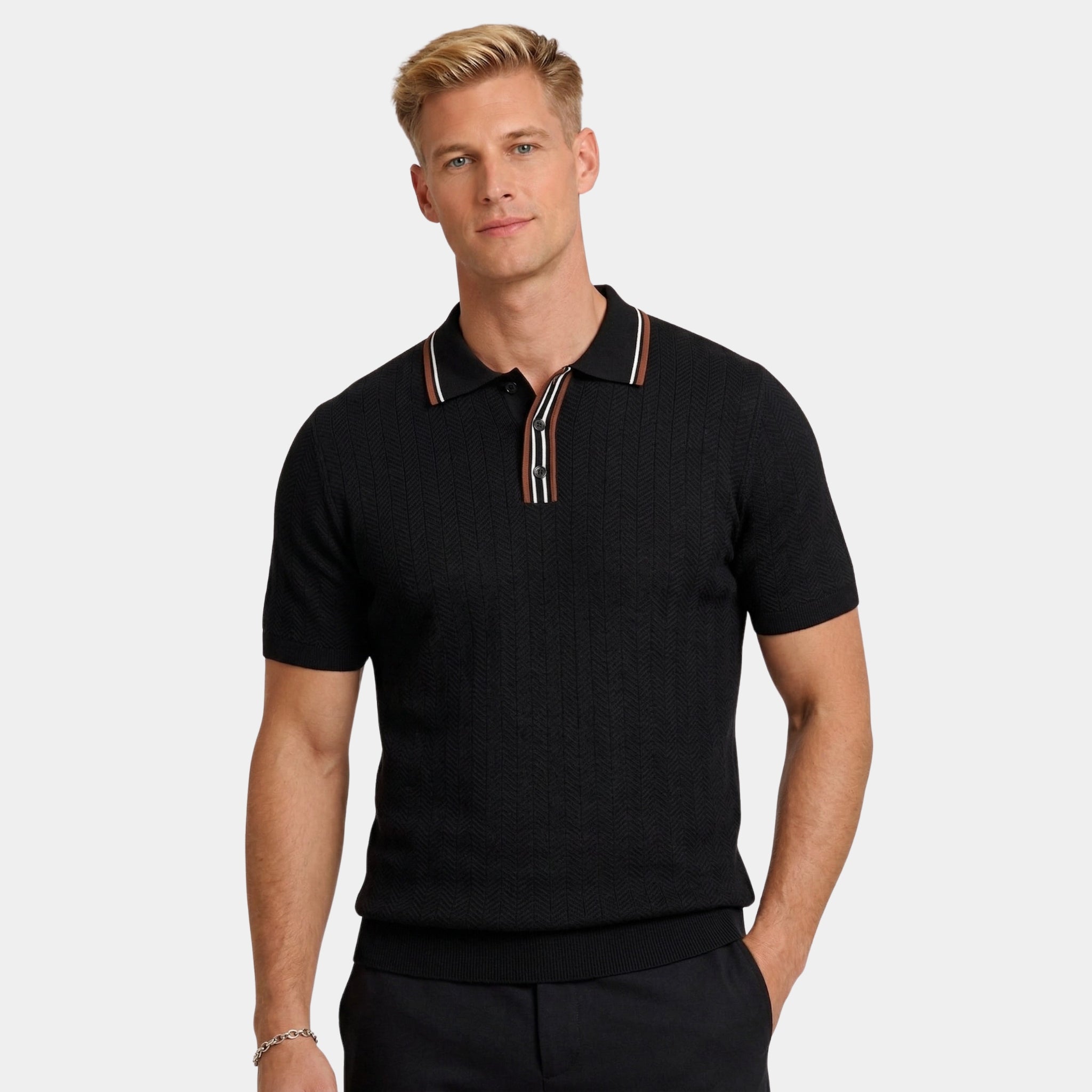 Monterelle | Men’s Short Sleeve Polo Comfortable Lightweight Daily Wear