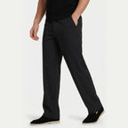 Men's Pleated Trousers Wide-Leg Tailored Relaxed Fit