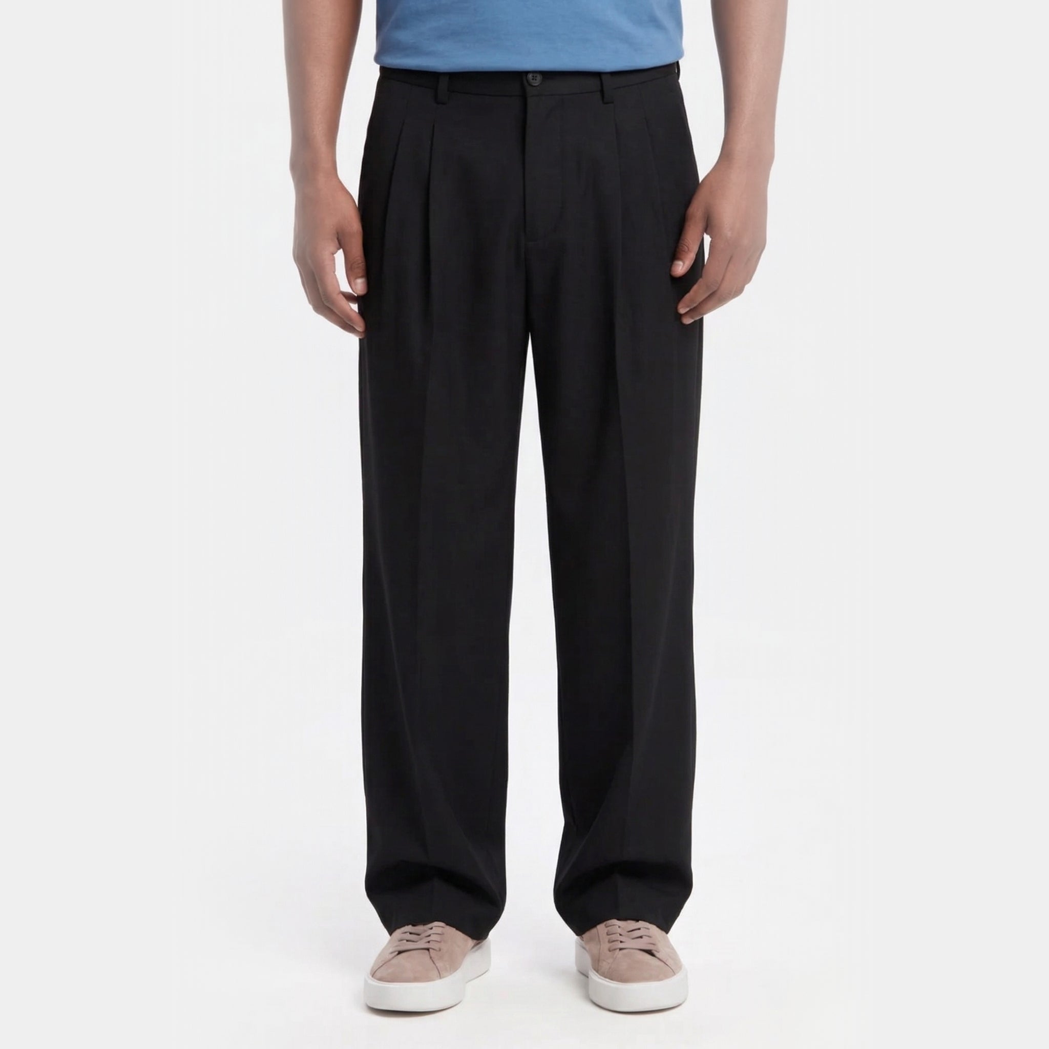 Men's Tailored Trousers Double-Pleat Relaxed Fit