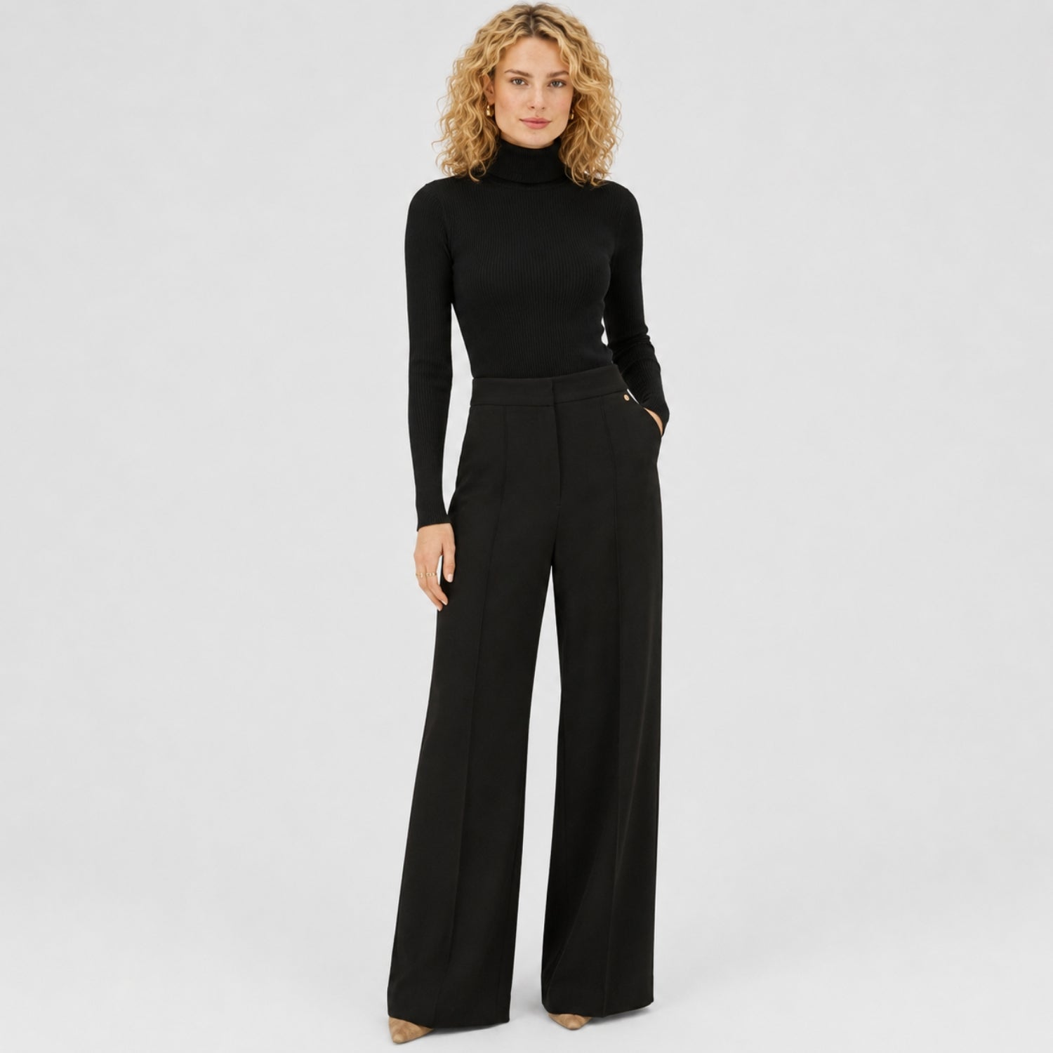Women's Ribbed Skivvy Jumper Long Sleeve