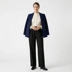 Women's High-Waist Trousers Single-Pleat Tailored Fit