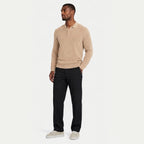 Men's Pleated Trousers Wide-Leg Tailored Relaxed Fit