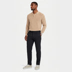 Men's Chino Trousers Flat-Front Stretch Slim Fit