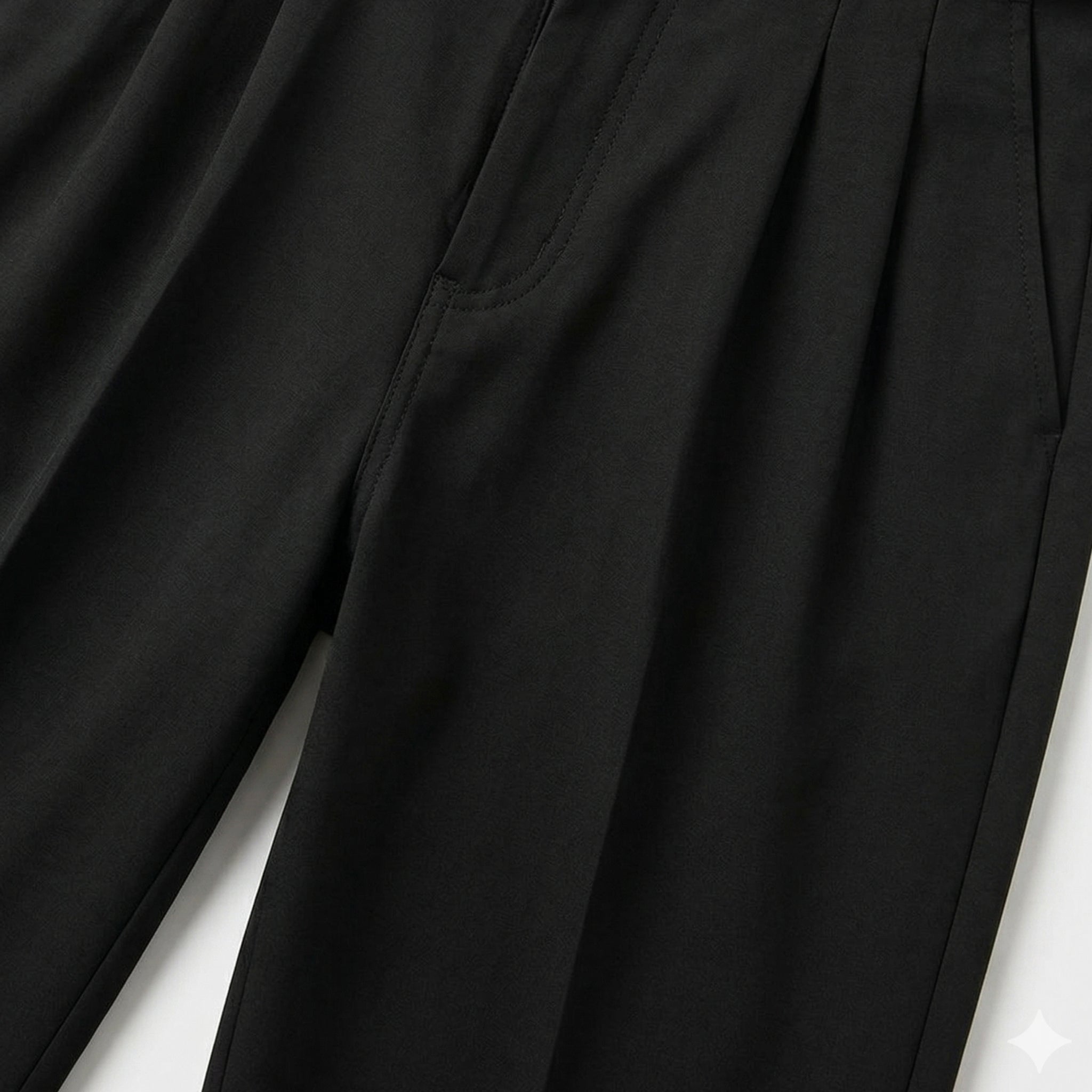 Men's Chino Trousers  Single-Pleat Straight Fit