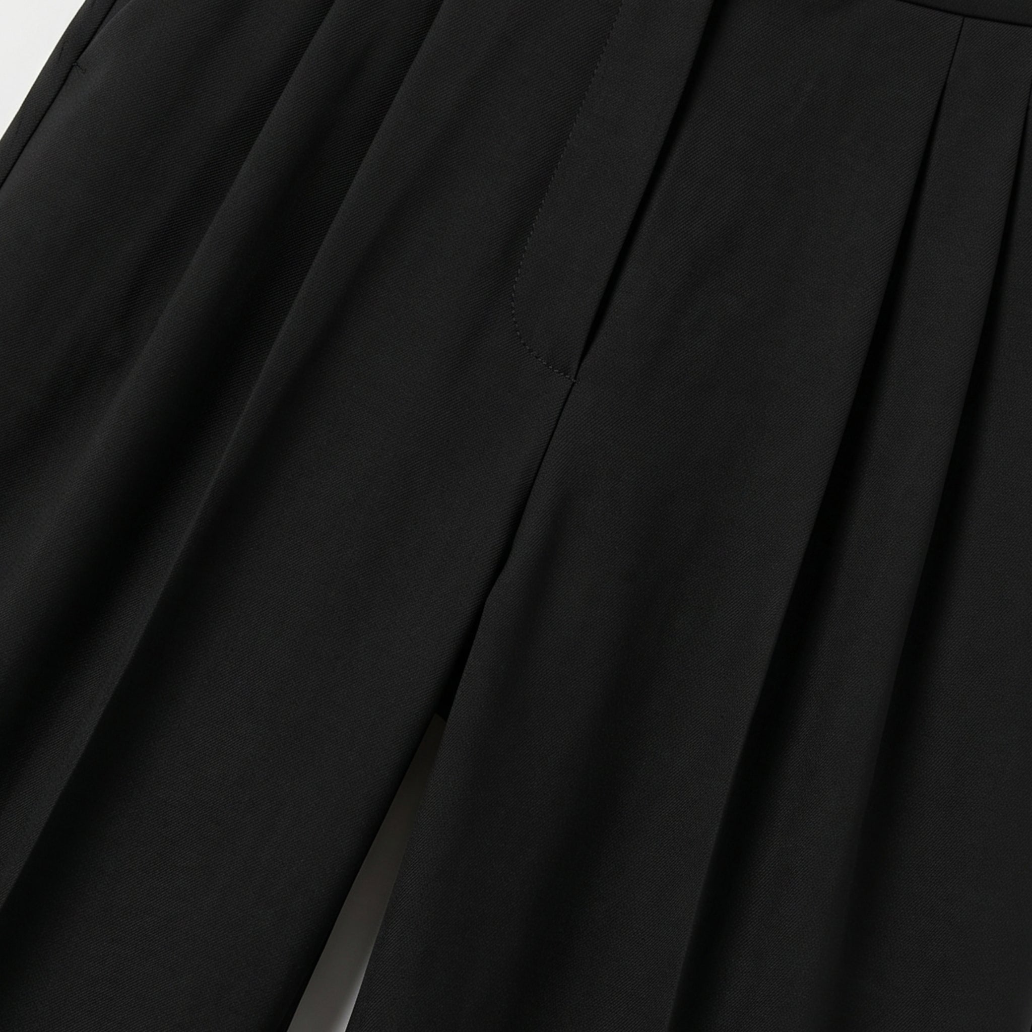 Women's High-Waist Trousers Double-Pleat Wide-Leg Fit