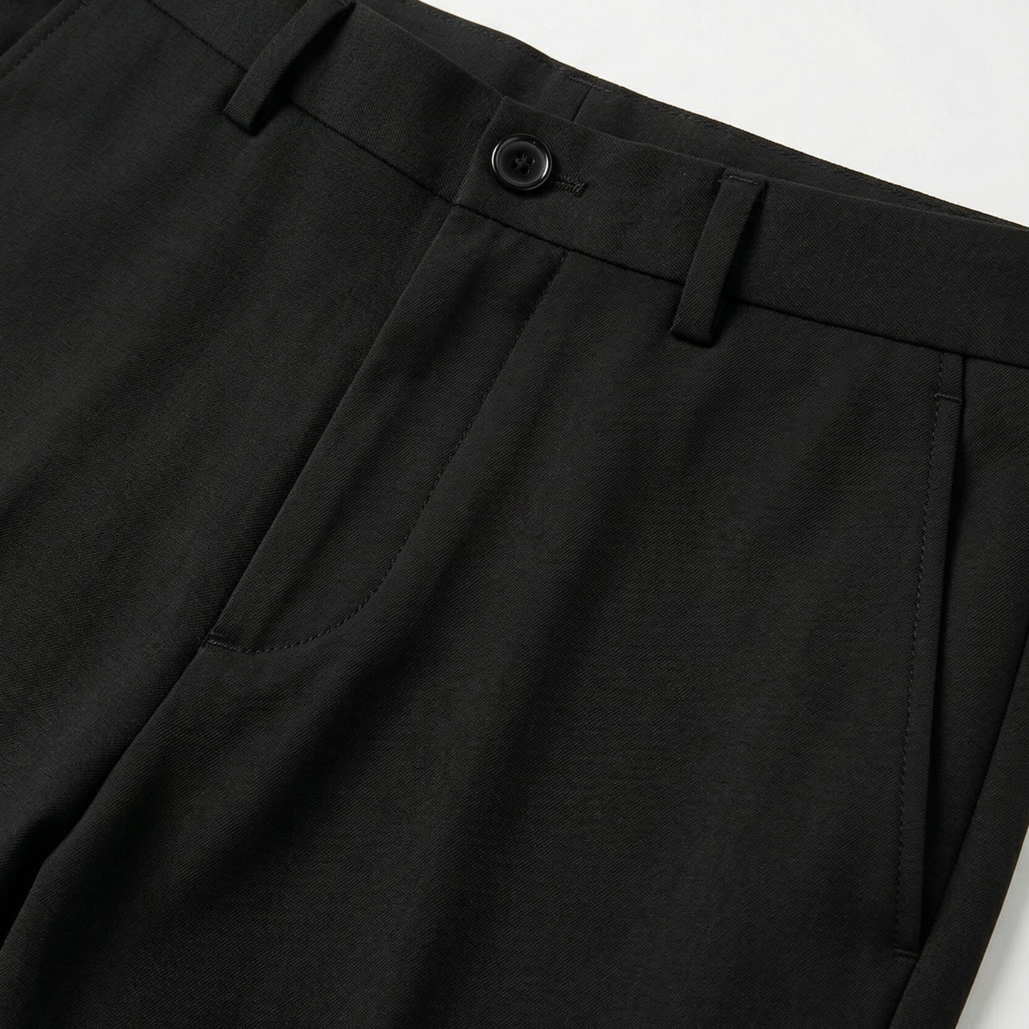 Men's Chino Trousers Flat-Front Stretch Slim Fit