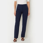 Women's High Waist Trousers Front Seam Tailored Fit