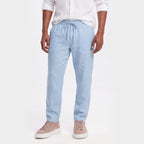 Monterelle | Men’s Linen Trousers Breathable Summer Loose Fit Comfort