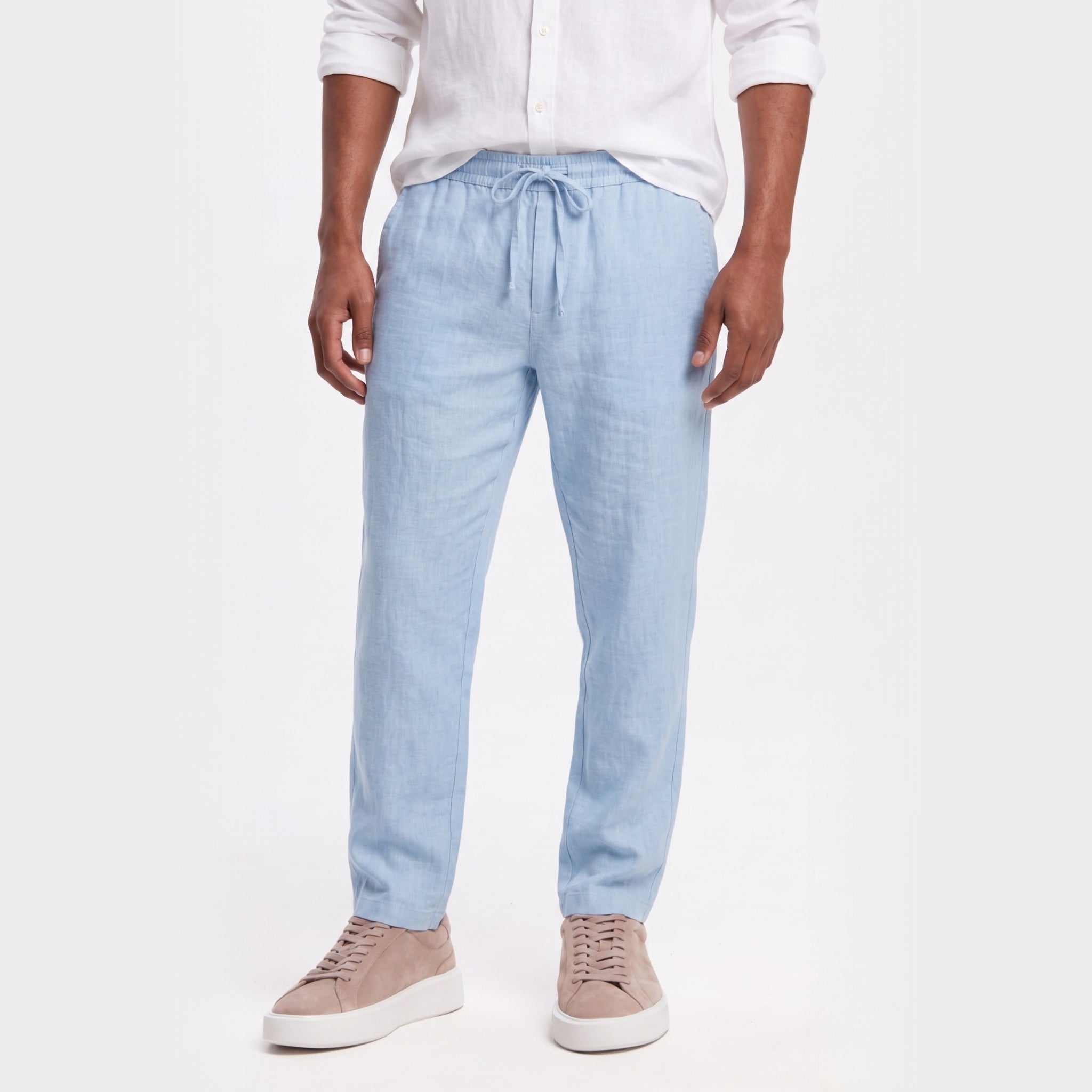 Monterelle | Men’s Linen Trousers Breathable Summer Loose Fit Comfort