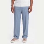 Men's Pleated Trousers Wide-Leg Tailored Relaxed Fit