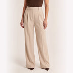 Women's High-Waist Trousers Tailored Wide-Leg Fit